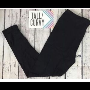 Black Lularoe Noir TC leggings tall and curvy